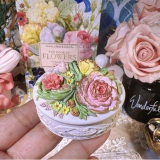diy花朵首飾盒模具 香薰蠟燭燭臺 矽膠模具 擴香石膏模具收納盒擺件 滴膠模具