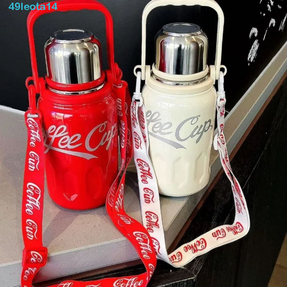 LEOTA可樂罐保溫杯:,不銹鋼大容量不銹鋼保溫杯,不倒翁保溫杯可口可樂一樣800毫升保溫瓶旅行