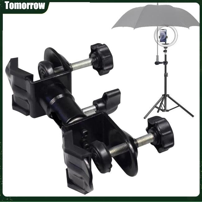 Tol戶外攝影架傘架相機三腳架雨傘固定夾防水攝影配件