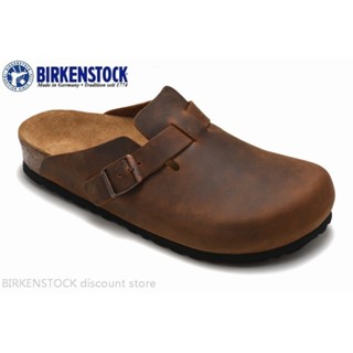 【原創】Birkenstock Boston 男/女經典軟木深棕色皮革拖鞋涼鞋 34-46999999999999999