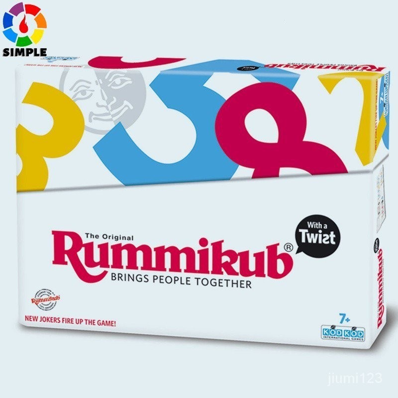 【In stock】桌遊志拉密Rummikub Mundo 拉密牌 以色列麻將 數字遊戲牌英文版 OMMX