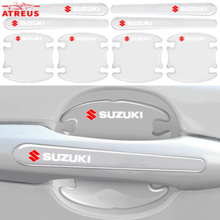 SUZUKI 4/8 件鈴木透明車門把手保護隱形車門碗貼紙防刮貼紙適用於鈴木 ERTIGA XL7 Swift SX4