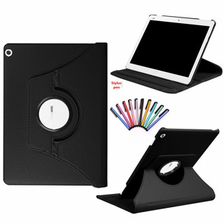 華為 MediaPad T5 M5 8.0 英寸保護套 360 度旋轉保護皮套帶智慧自動喚醒睡眠