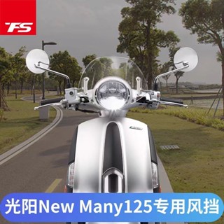 【臺灣出貨】適用於KYMCO光陽 NEW MANY125 改裝擋風玻璃 前風擋 前擋風板 護胸擋雨板 前擋風鏡