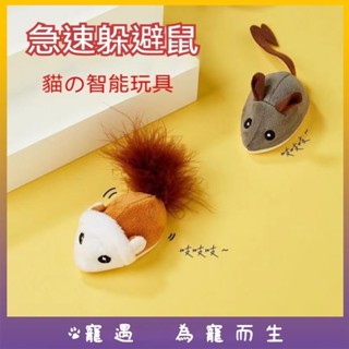 臺灣出貨💕貓玩具 逗貓玩具 電動老鼠 自動逗貓 模擬老鼠 寵物玩具 智慧逗貓 貓咪玩具 智慧感應 貓用品