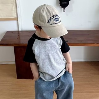 童品屋❤男童短袖 兒童短袖 兒童衣服 男女童純色插肩袖上衣 小孩衣服 男童 男童上衣 兒童上衣 童裝 男童衣服
