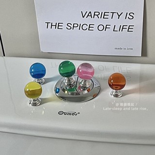 ins清透玻璃珠馬桶按壓器按鈕廁所沖水神器馬桶水箱按鍵加長杆Ins Clear Glass Bead Toilet Pu