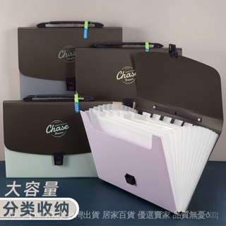 ✨可開發票#【1059人收藏】高顔值a4多層式可愛立式ins風琴包加厚防水試捲收納夾初中生用