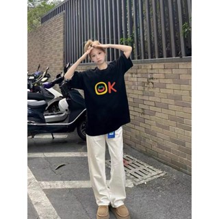【HOT 本舖】 黑色純棉重磅短袖200克t恤女夏季寬鬆美式復古高街設計感小眾上衣