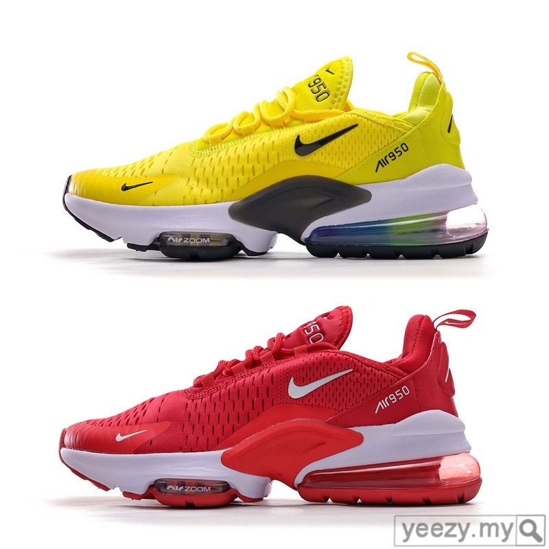 Air Max 270 zoom950黃色/紅色中性慢跑鞋韓版