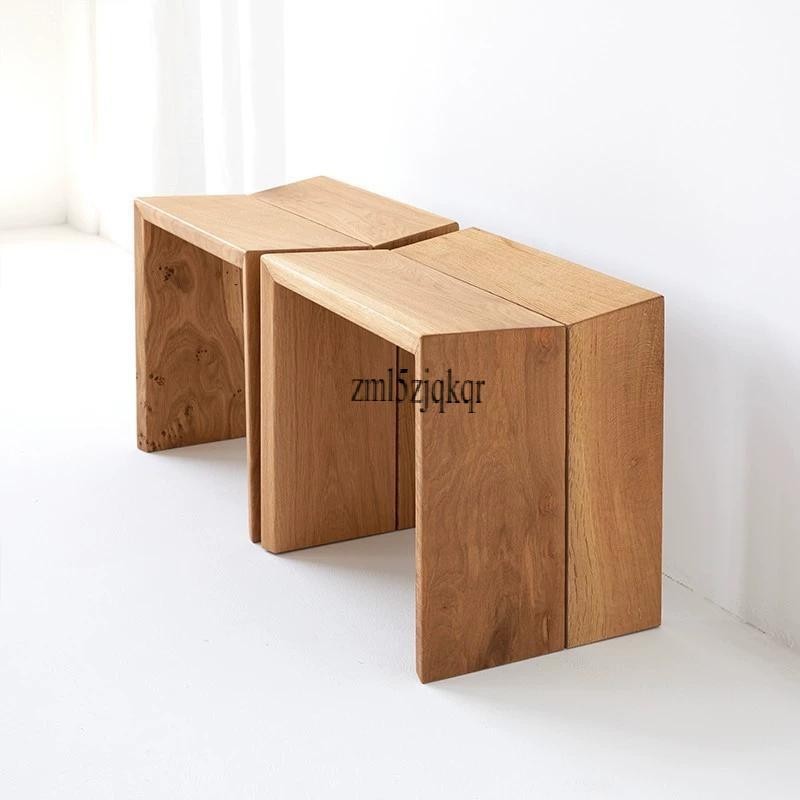 實木餐凳北歐設計師簡約原木異形凳子餐廳餐桌凳換鞋凳餐椅茶桌凳凳子 小凳子 板凳 圓凳