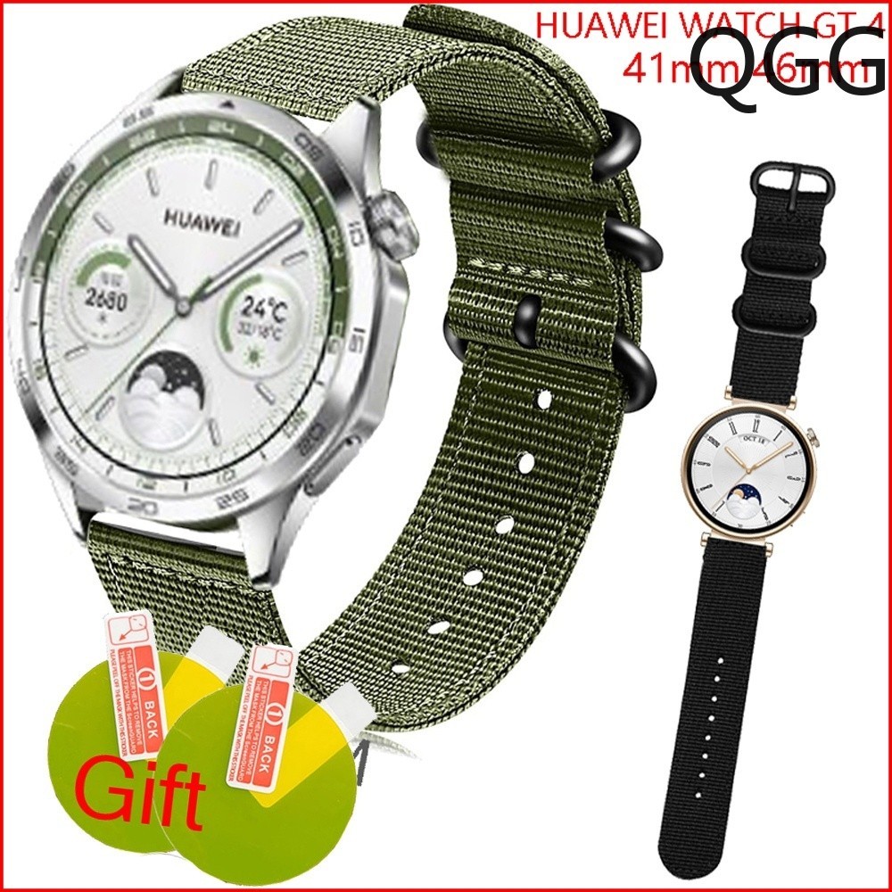 華為 適用於 HUAWEI Watch GT 4 GT4 智能手錶錶帶運動手鍊的尼龍錶帶