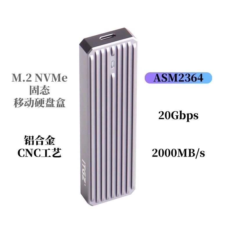 【現貨 新店促銷】ITGZ M.2 外接盒 20G 硬碟盒 ASM 2364 NVMe固態移動硬碟盒鋁合金20Gbps