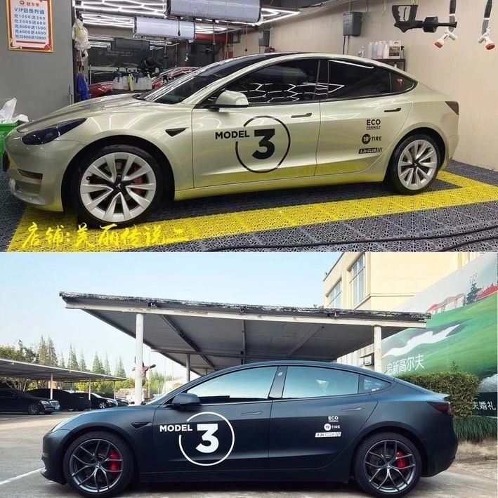【歡度中秋】特斯拉model3車貼 官方款拉花 modelY 專屬拉花裝飾Tesla