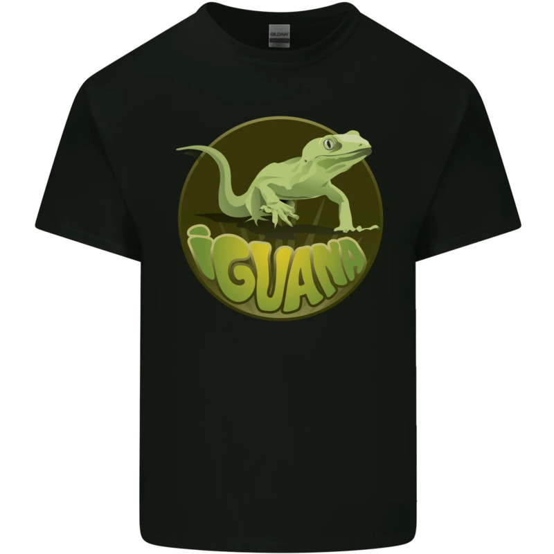 An Iguana Lizard 男式棉質 T 恤 T 恤上衣