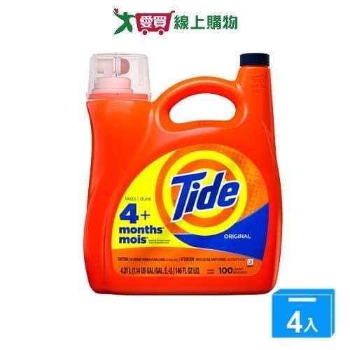 Tide汰漬2倍超濃縮洗衣精146ozx4入(箱)【愛買】