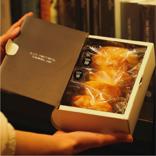 【現貨】【巧克力包裝盒】常溫 蛋糕禮盒 費南雪 瑪德琳 6粒裝 烘焙包裝 外賣盒 巧克力