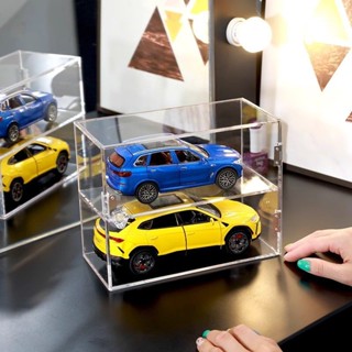 合金模型小汽車收納 亞克力收納盒 1:24兒童口風火輪多美卡收納 模型展示置架
