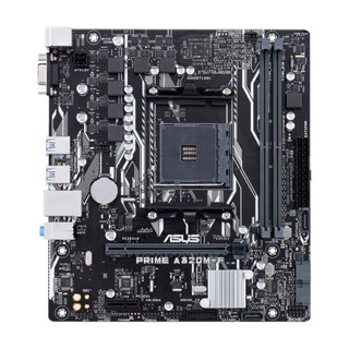 (二手)華碩 Prime A320M-F 主機板插座 AM4 2xDDR4 DIMM 使用 AMD A320 晶片組