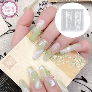 Annasun 1 件蓮花 3d 矽膠模具蓮花美甲裝飾指甲 Diy 設計矽膠指甲模具指甲配件 HG