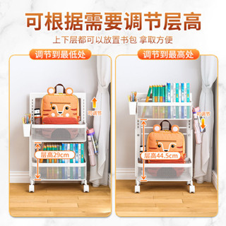 書包置物架可移動書下神器可移動書本落地小推車收納架帶輪可移動收納神器20250322