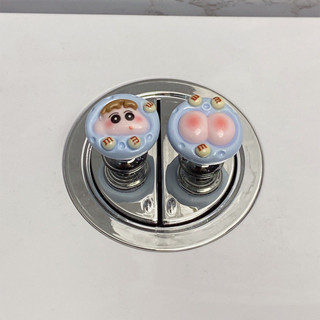 可愛蠟筆小新馬桶按鈕按壓器長指甲美甲衛#可愛蠟筆小新馬桶按鈕按壓器長指甲美甲衛生間輔助沖水馬桶提蓋器可愛蠟筆小新馬桶按鈕