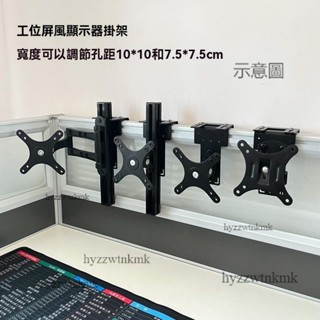 附發票🌷電腦螢幕架 螢幕支架 增高架 顯示器支架 工位屏風顯示器掛架 電腦螢幕支架 屏風轉角支架 隔斷顯示屏拐角掛架