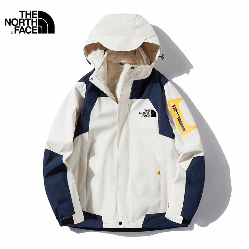 The north face秋冬衝鋒衣三合一男女主推情侶款衝鋒衣登山服M-5XL