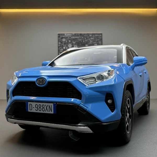 豐田榮放RAV4越野車1:22超大號合金車模仿真玩具汽車模型收藏擺件