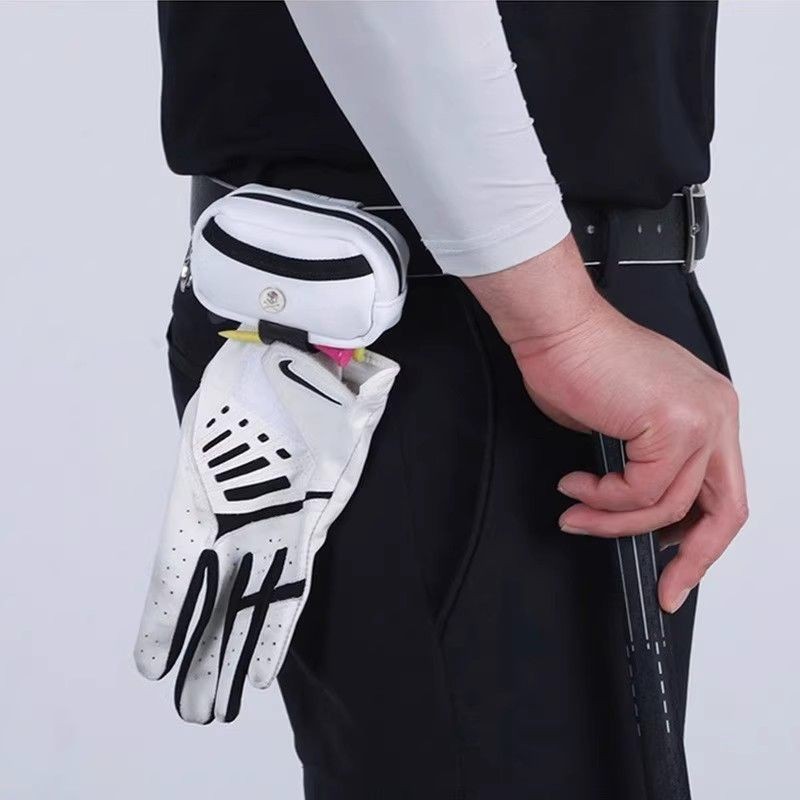 【高爾夫球包】高爾夫小包 韓版高爾夫迷你雙球包 骷髏頭高爾夫球包高爾夫小腰包配件包