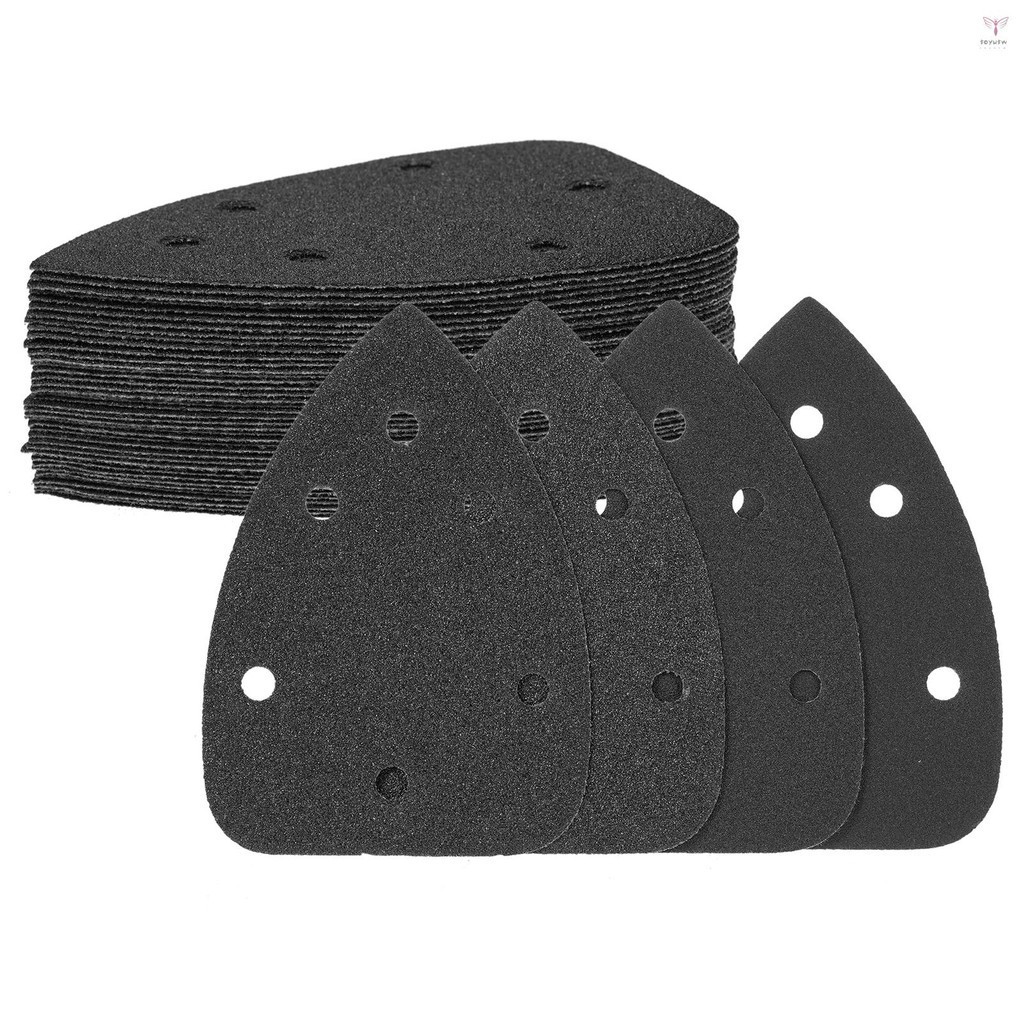 鼠標砂紙套裝140*100mm 6孔40片碳化矽材料黑色水性砂紙