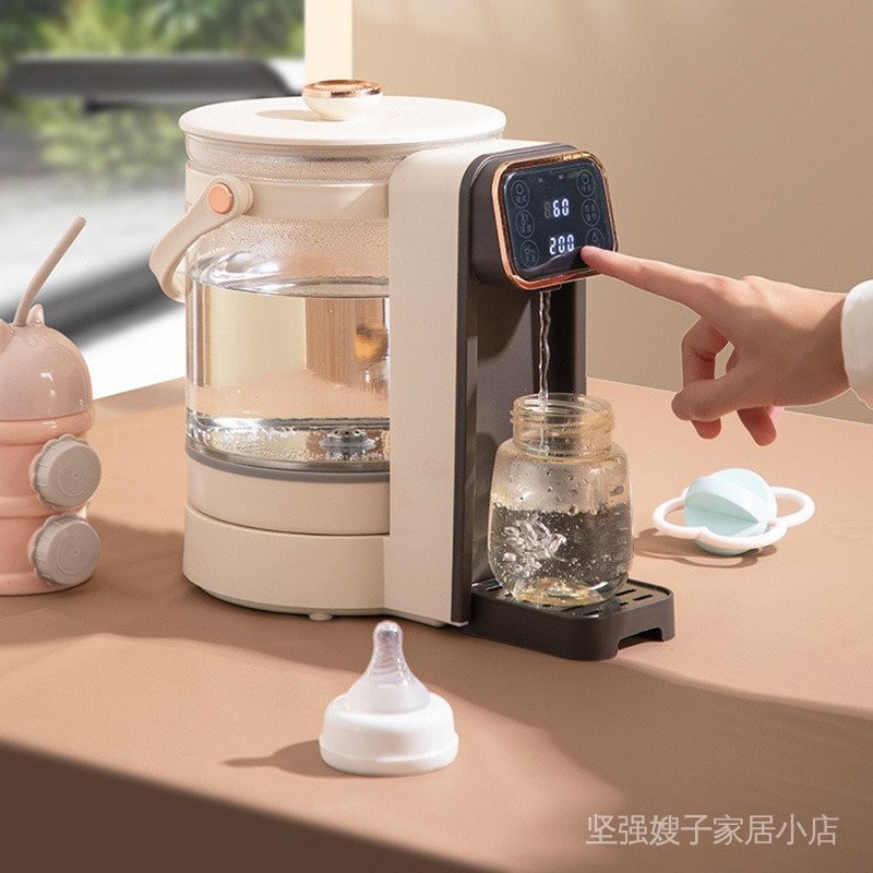 電熱水瓶家用嬰兒衝奶恆溫熱水壺燒水壺調奶衝奶即熱110V臺灣
