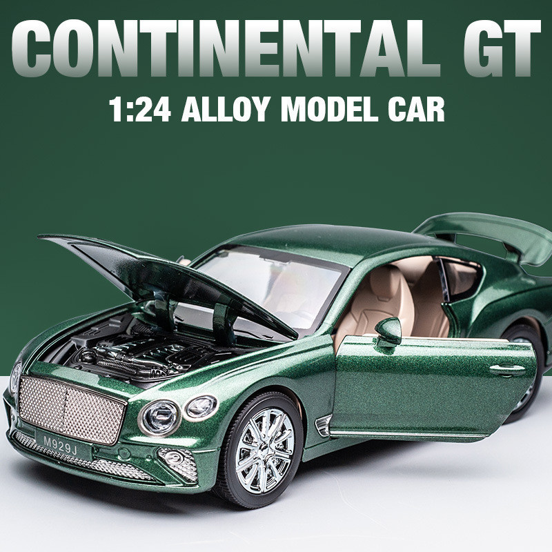 賓利GT合金車模1:24仿真汽車模型擺件大號兒童玩具車男孩禮物批發