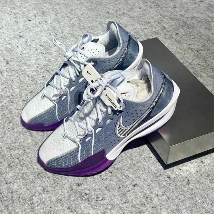 春秋款2024 G.T. CUT 3灰紫低幫減震實戰籃球鞋運動鞋DV2918-400