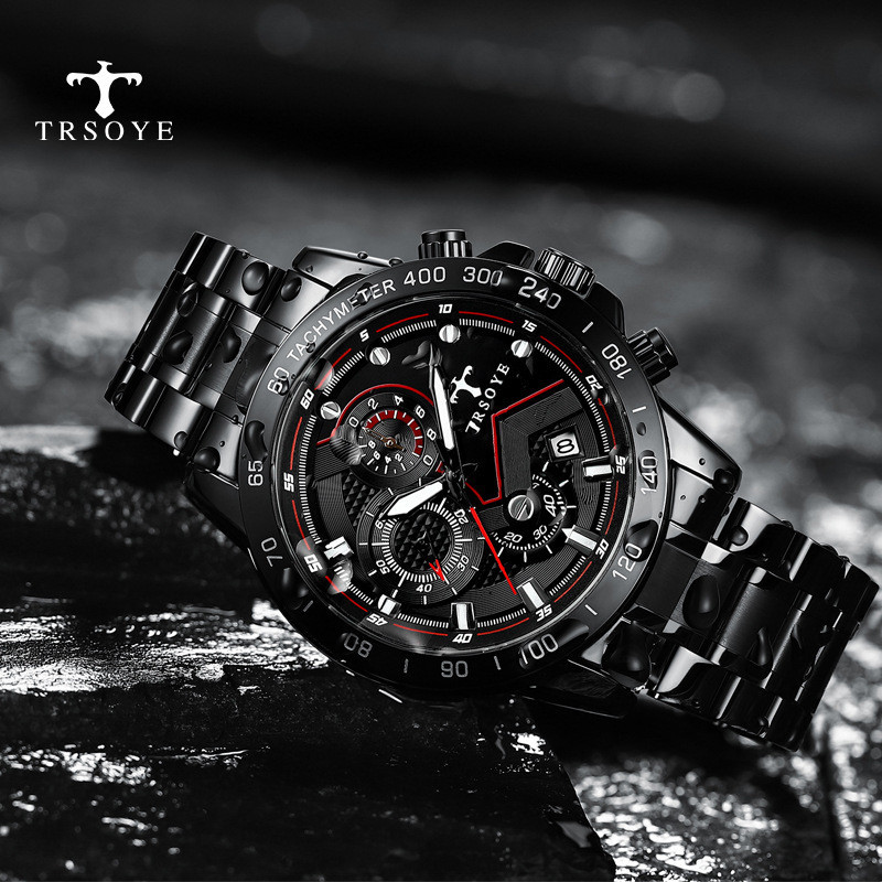 【限時下殺】手錶 TRSOYE熱銷爆款時尚運動男士手錶抖音直播新款防水石英錶