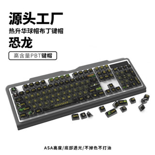 🔥免運🔥 鍵帽 注音 客製化鍵帽 個性鍵帽 機械鍵帽 定製熱昇華鍵帽 透光PBT鍵帽 個性化二次元恐龍主題鍵帽