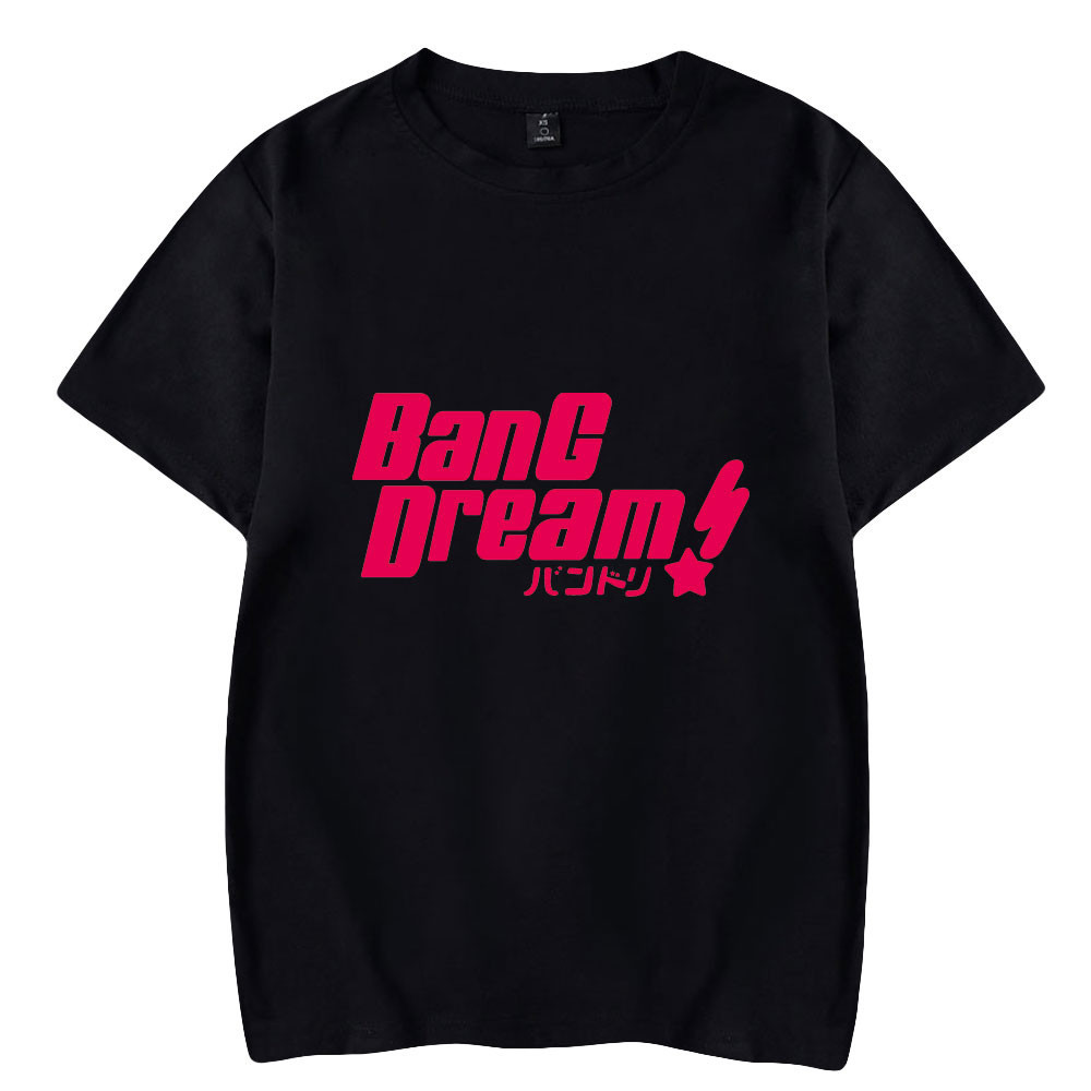 夏季新款熱門男士 T 恤 Bang Dream T 恤 O 領短袖男士 T 恤原宿