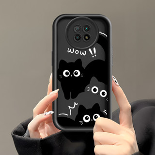 XIAOMI REDMI HP 小米紅米 Note 9 適用於惠普手機殼 Cesing 軟殼搞笑可愛貓咪時尚外殼奶油外殼