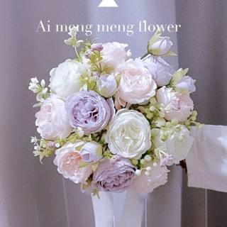 特價 手捧花新娘韓式婚禮結婚領證模擬花束森系婚紗攝影拍照道具手捧花玫瑰花束 香皂花 仿真花 生日禮物 情人節 交換禮物