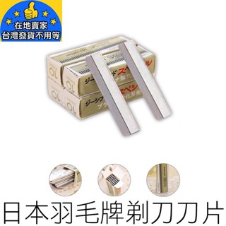 【24H出貨】羽毛牌刀片 修眉刀 白金刀片 修眉刀片 羽毛刀片 削髮刀 削刀 剃刀 刮眉刀 刮鬍刀 美妝