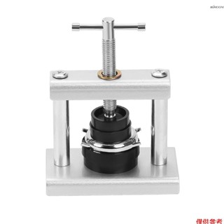 修表手動工具 機械手錶壓蓋器套裝 帶18個磨具 用於關閉手錶後蓋 更換手錶電池 拆卸手錶 16-50mm圓磨具 13-4