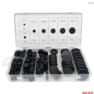170x 橡膠索環分類防火牆孔插頭電線墊片套裝