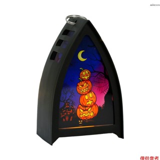 南瓜款 萬聖節風燈燭臺 LED電子蠟燭南瓜燈氣氛擺件裝飾道具