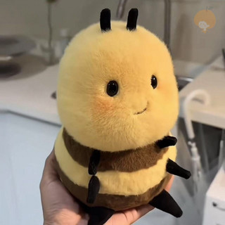 小紅書爆款kiss蜜蜂毛絨公仔 兒童安撫娃娃 獃萌 幼崽小蜜蜂毛絨玩具 送女生禮物 卡通 小蜜蜂抱枕