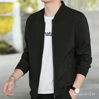 潮流夾克上韓版大碼帥氣新款外套衣服透氣春秋裝秋款現貨夾克休閒防風外貿男士速髮