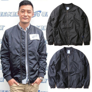 男生衣著春秋季夾克外套男韓版百搭[S315]潮牌簡約修身棉衣休閒男士百搭ma1飛行員夾克風衣餘文樂外套秋冬