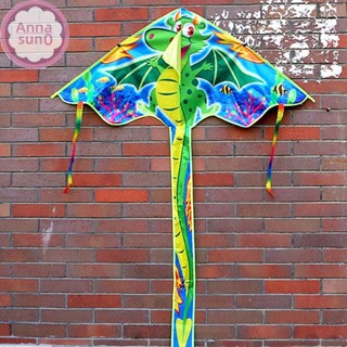 Annasun 135cm 高品質卡通風箏套件三角風箏尾巴戶外玩具風箏運動玩具 HG