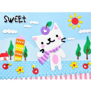 現貨恐龍eva貼紙3d幼兒園兒童手工材料袋大號交通貼紙玩具25321b