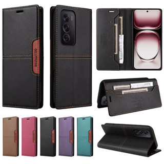 OPPO Reno13 Reno12 Reno11 Reno10 Pro素面書本式防盜刷翻蓋皮套手機殼插卡防摔磁吸保護殼