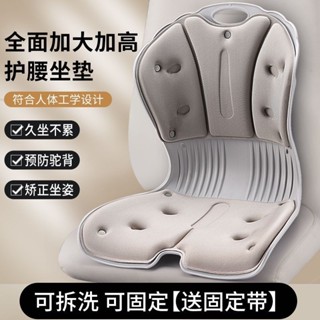 日本矯正坐墊 護背坐墊 護腰坐墊 辦公室腰靠墊坐墊一件式學生矯正坐姿護腰坐墊孕婦產婦餵奶久坐神器